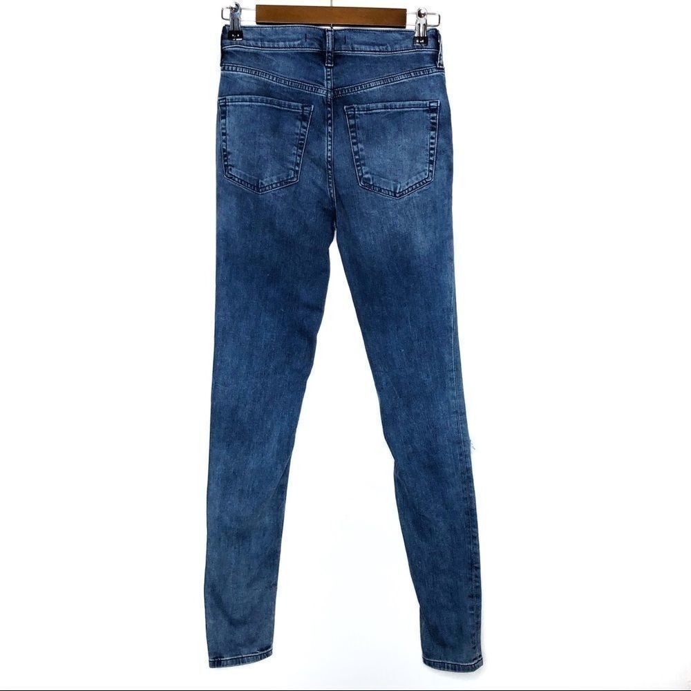 Free People | Busted Knee Long Skinny Jeans - Picture 6 of 8